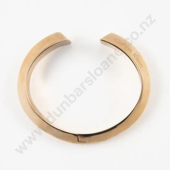 Calvin Klein Gold Plated Cuff Bangle