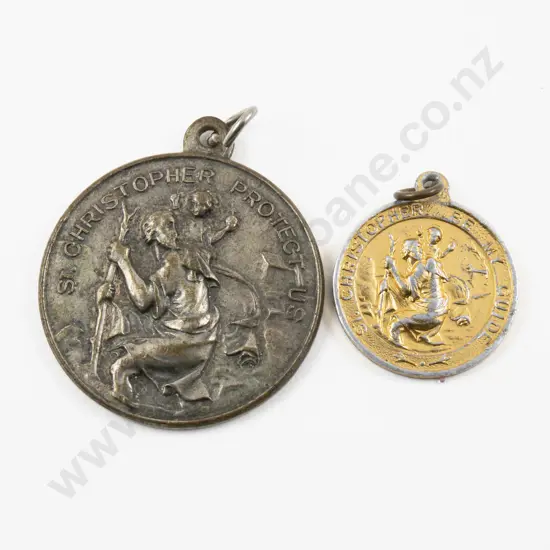 Two St Christopher Pendants