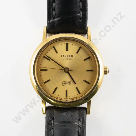 18ct Citizen Exceed Quartz Ladies Wrist Watch