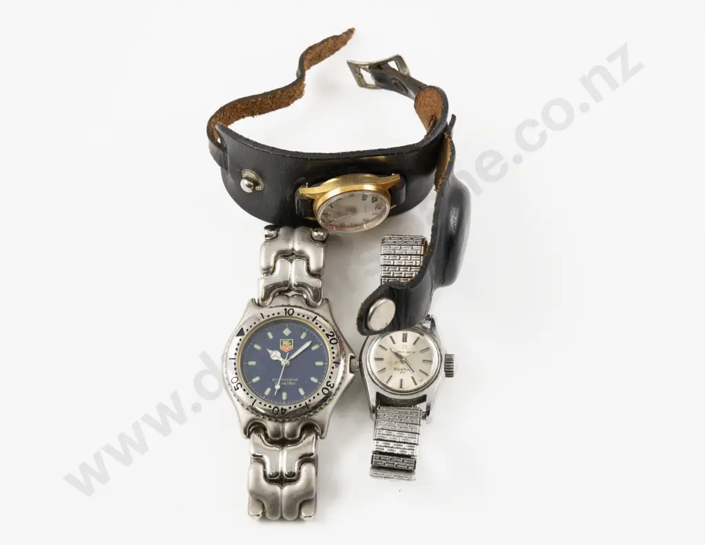 Faux Tag Heuer Sel Wrist Watch and Two Others Image 1++