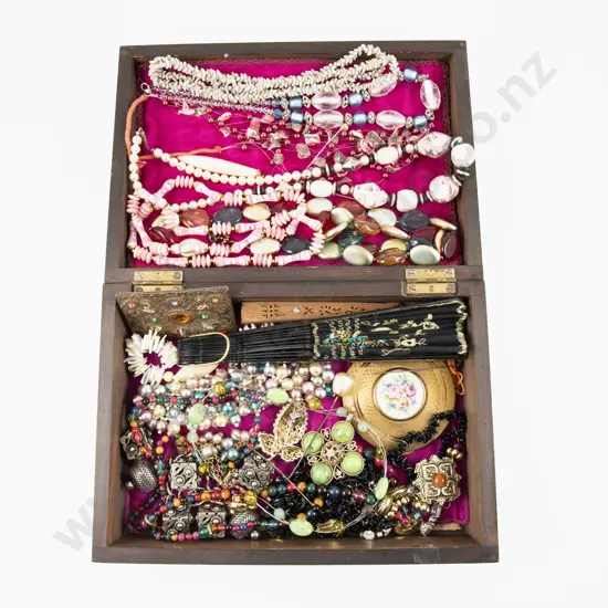 Collection of Assorted Costume Jewellery and Jewellery Box