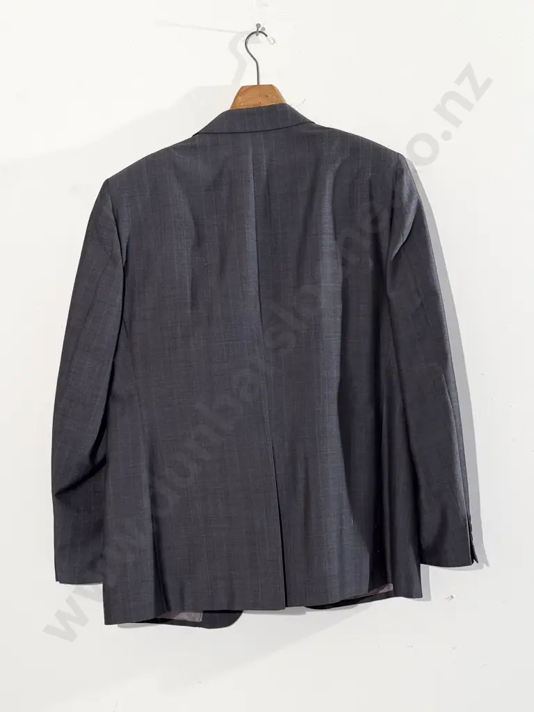 Trumpeter by Hart Schaffner & Marx Gents Grey Suit Jacket and Pants together with Suit Carry Bag Image 1++