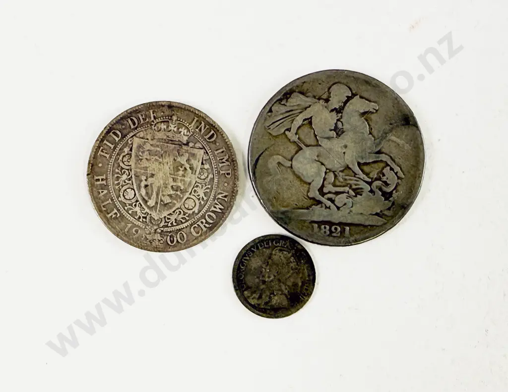 UK 1821 1900 SIlver Coins and 1918 Canada 10cents Image 1++