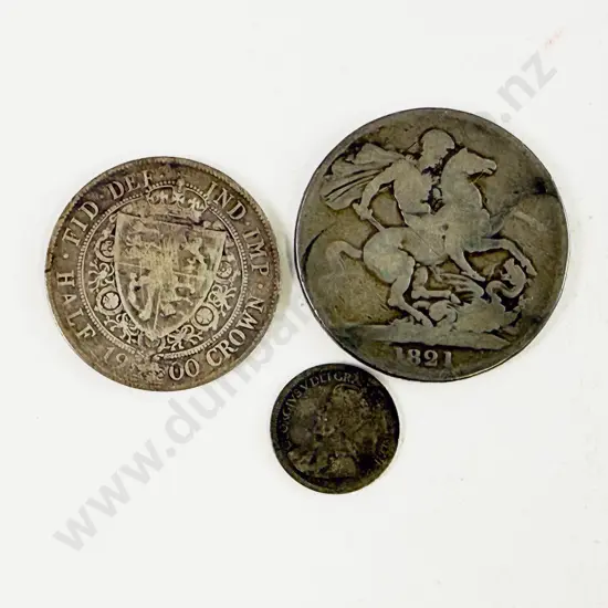 UK 1821 1900 SIlver Coins and 1918 Canada 10cents