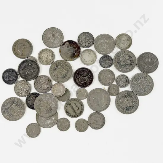 NZ and World Vintage Pocket Change Coinage with some silver content