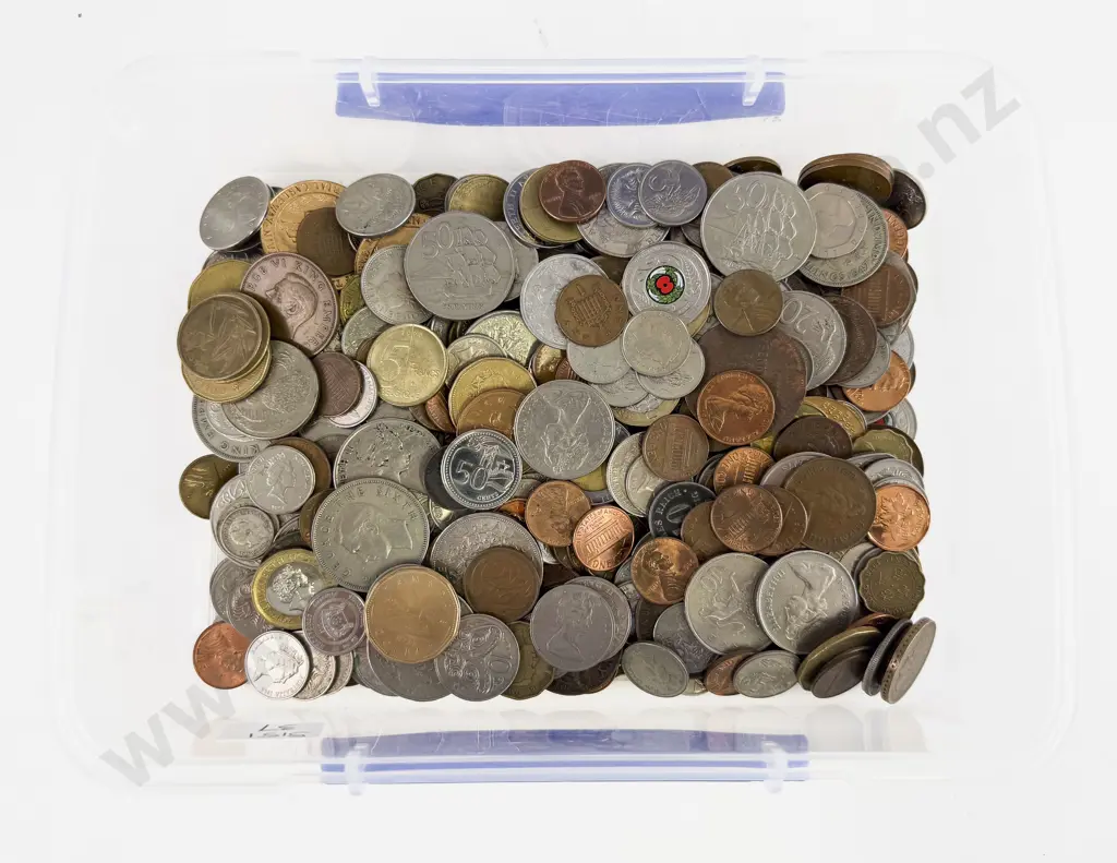 Qty NZ and World Pocket Change Coinage Image 1++