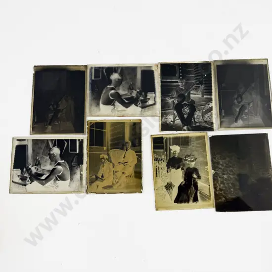 Collection C1906 Family Negative Glass Slides titles including Wellington Bays (7 boxes)