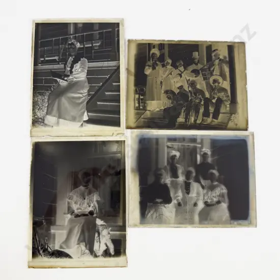 Collection C1906 Family Negative Glass Slides titles including Mahupuku - Martinborough (7 boxes)