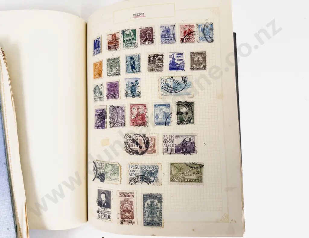 Two Vintage World Stamp Albums with NZ and Australia Image 1++