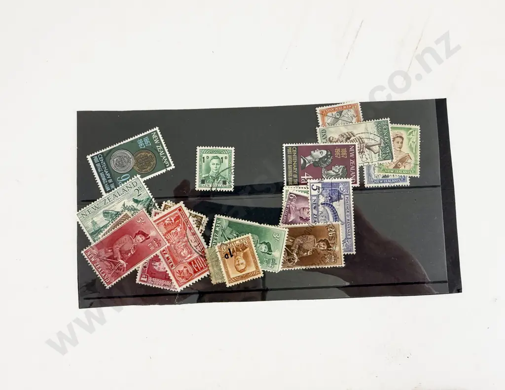 Vintage World Stamp and Stock Book Albums with NZ Image 1++