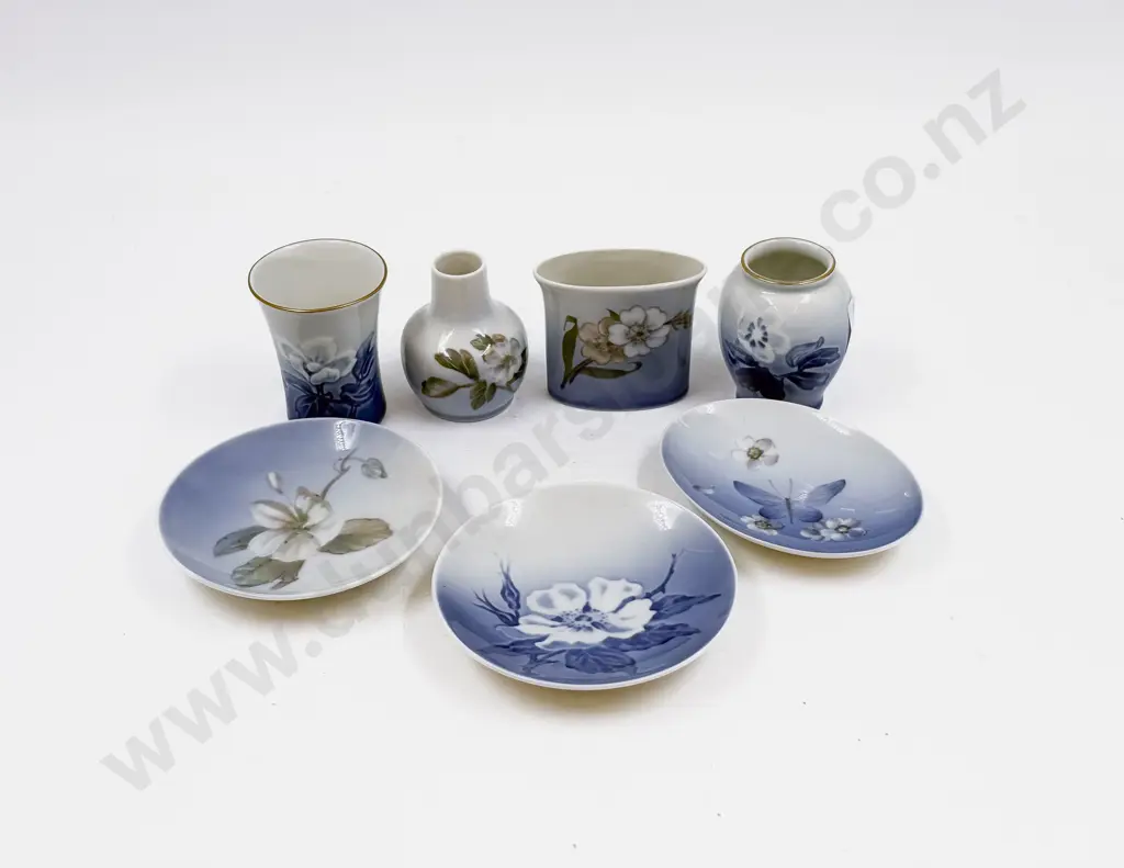 Seven Assorted B & G and Royal Copenhagen Small Dishes & Vases Image 1++