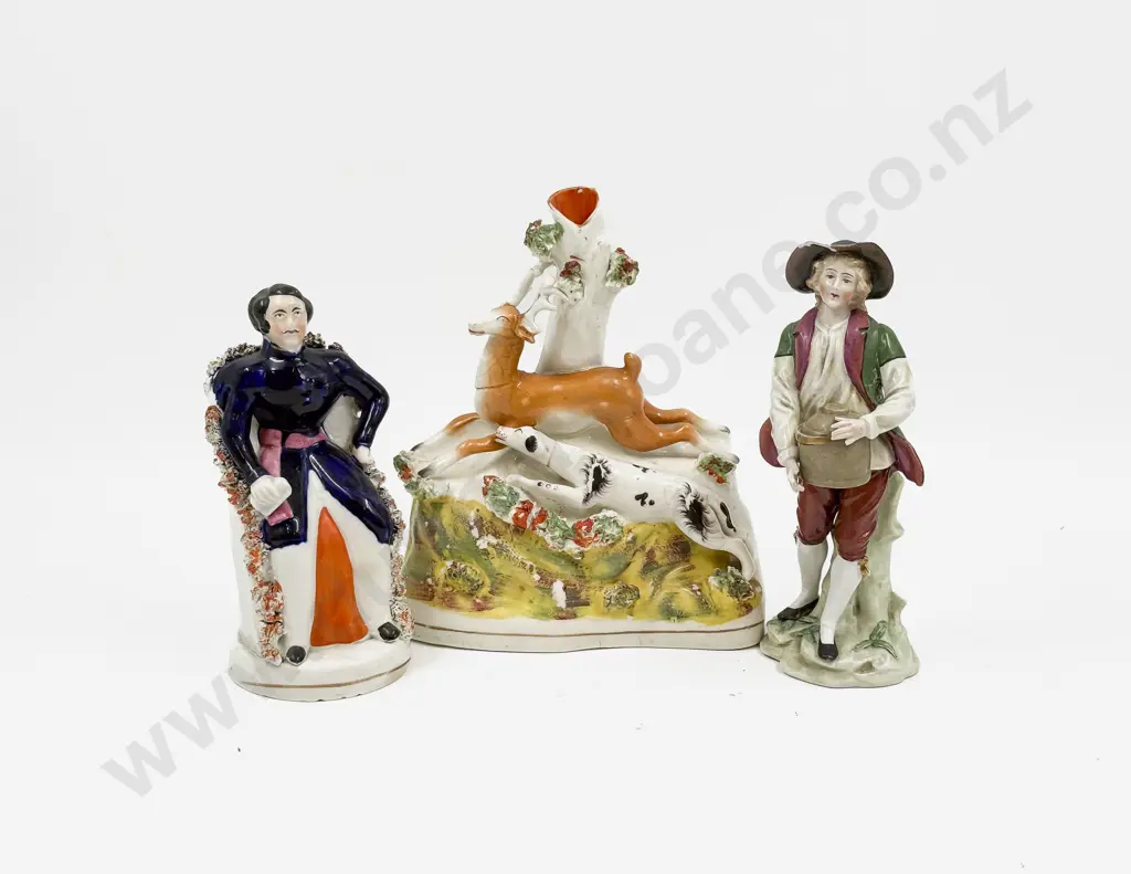Two Staffordshire Figures & Other Image 1++