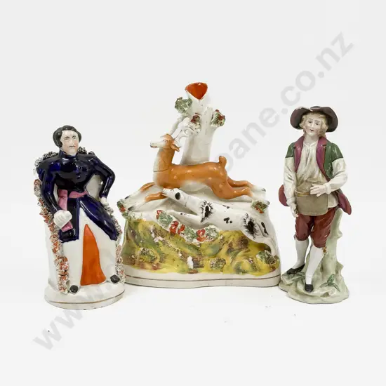 Two Staffordshire Figures & Other