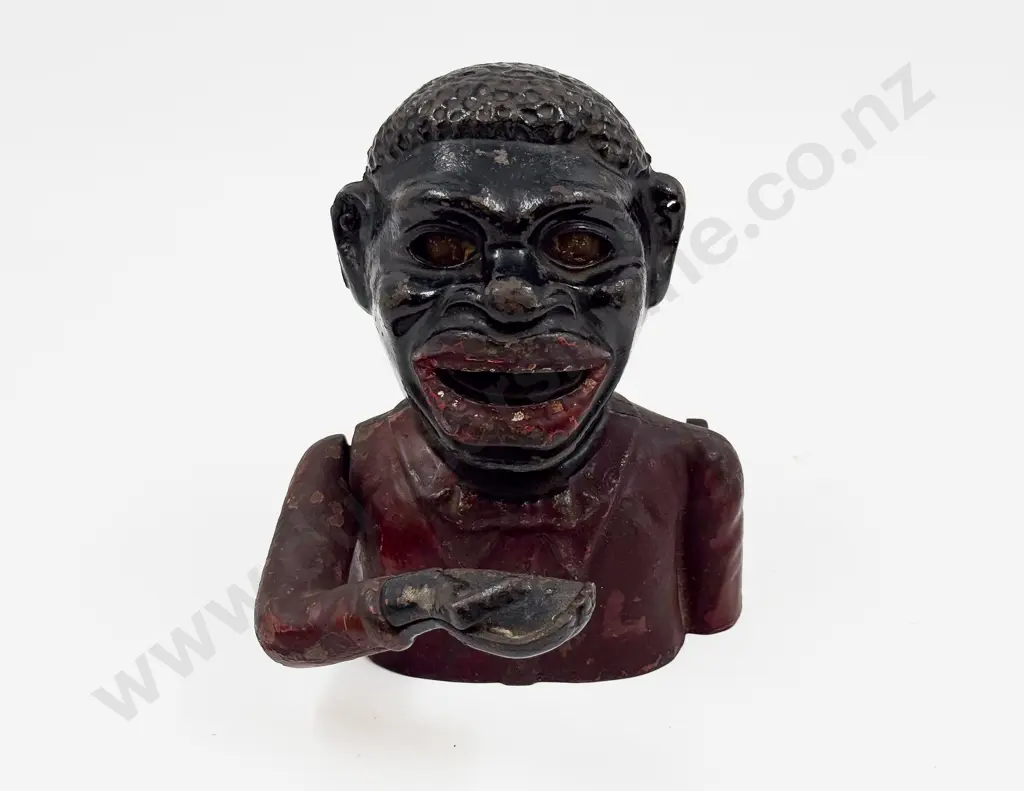 Vintage Cast Iron Money Box Image 1++