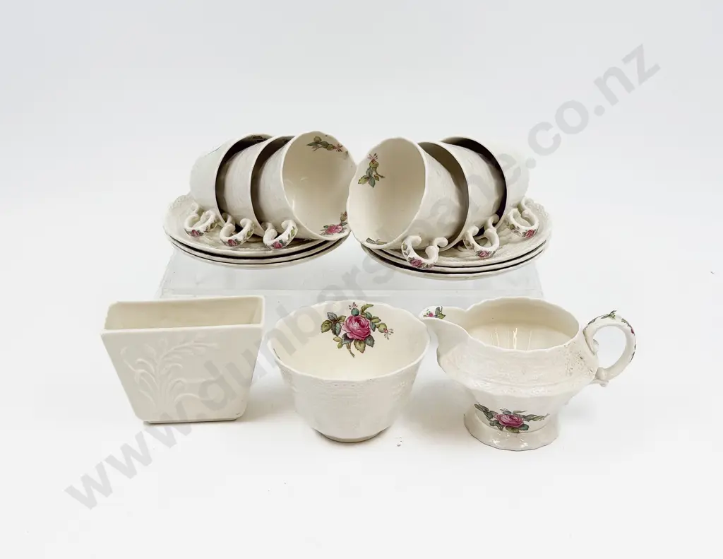 Small Spode Vase together with Spode "Spode's Jewel" Part Coffee Set Image 1++