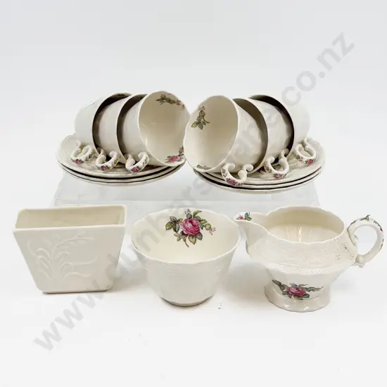 Small Spode Vase together with Spode "Spode's Jewel" Part Coffee Set