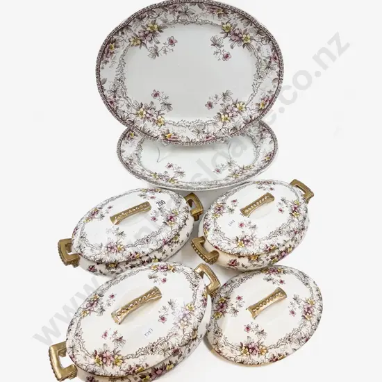 Qty of Conway Floral Decorated Dinner China