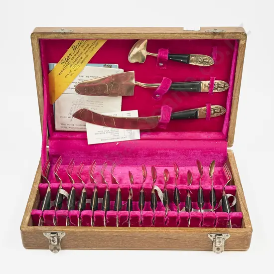 Small Canteen of Thai Brass Cutlery