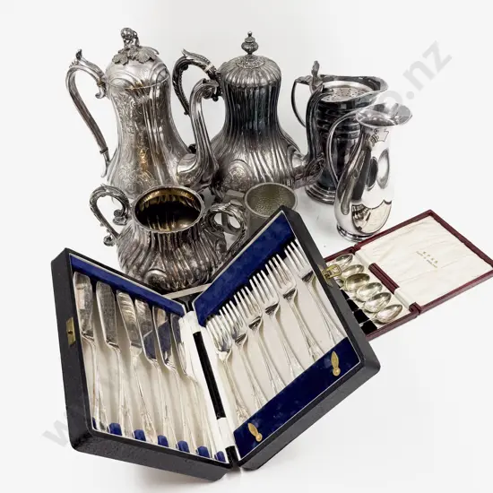 Small Qty of Assorted Boxed S/P Cutlery & Other S/P