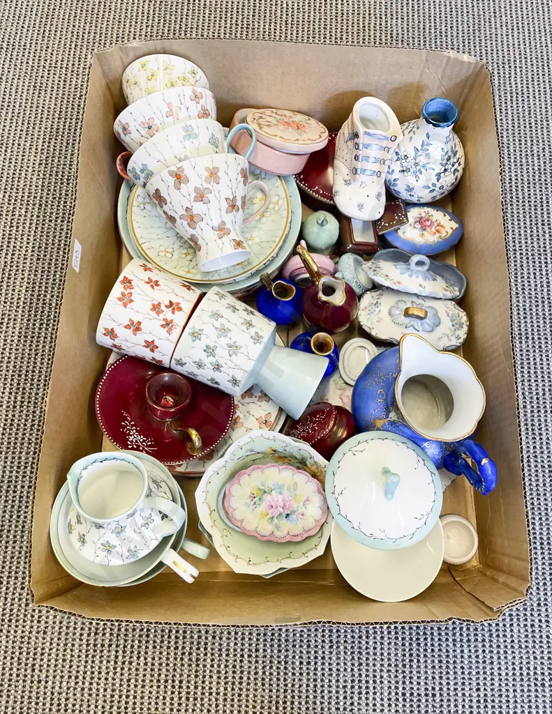 Box of Assorted Fancy China Image 1++