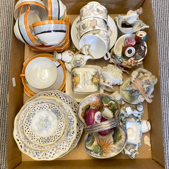 Box of Assorted Fancy China
