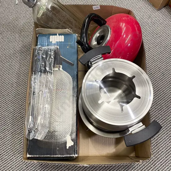 Box Qty of Assorted incl Two Soda Syphons