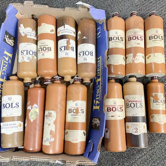 Qty of Empty Stoneware Alcohol Bottles
