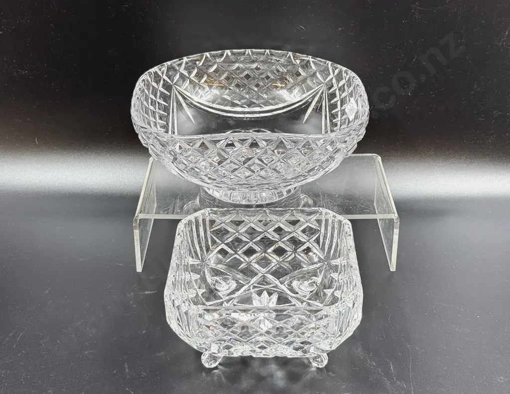 Stuart Crystal Pedestal Bowl & Other Image 1++