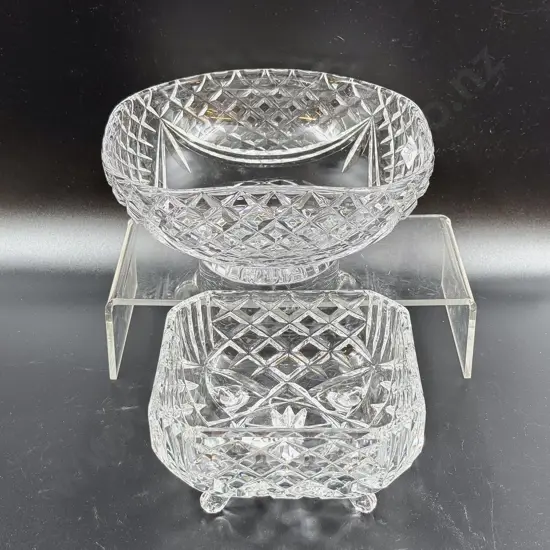 Stuart Crystal Pedestal Bowl & Other