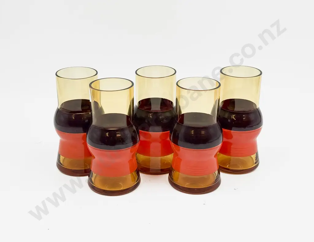 Five Mid Century Glasses Image 1++