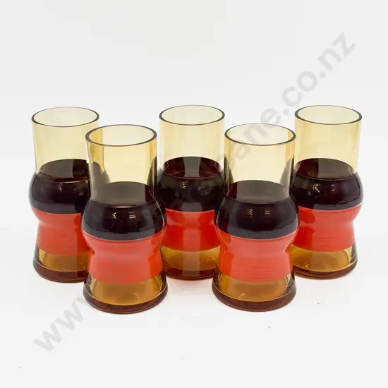 Five Mid Century Glasses