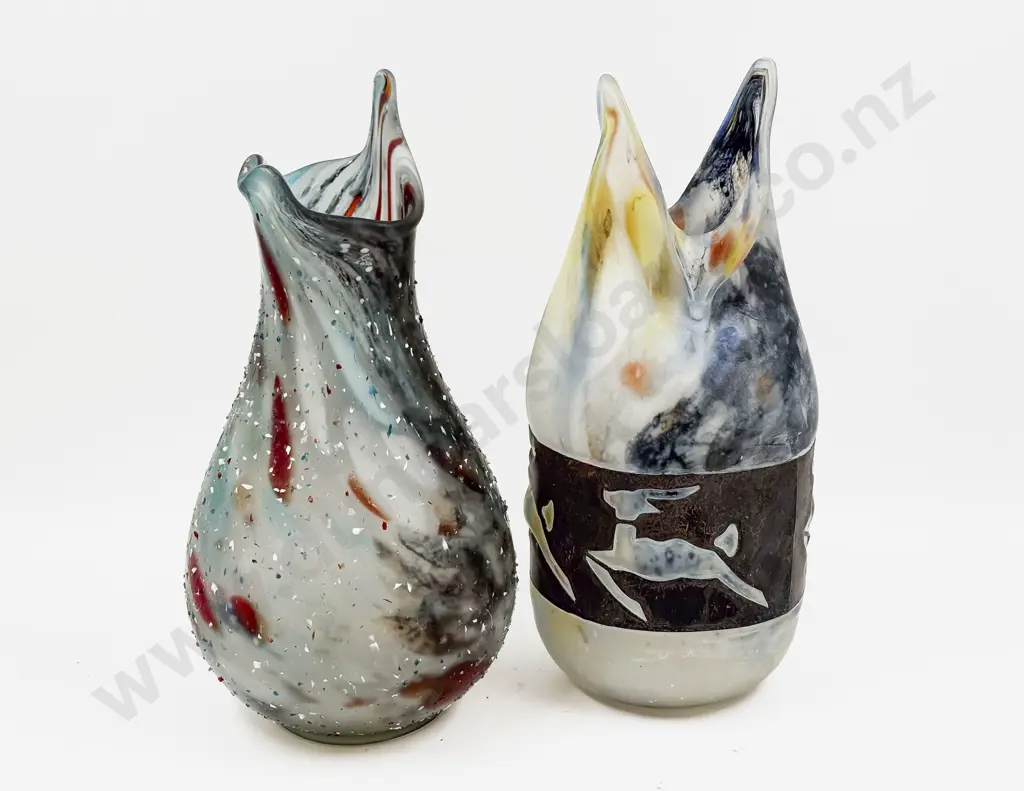 Two Art Glass Vases Image 1++