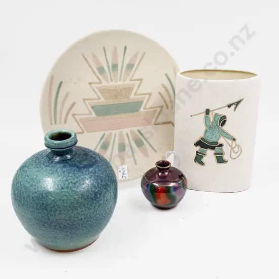 Graeme Storm Pottery Vase & Assorted