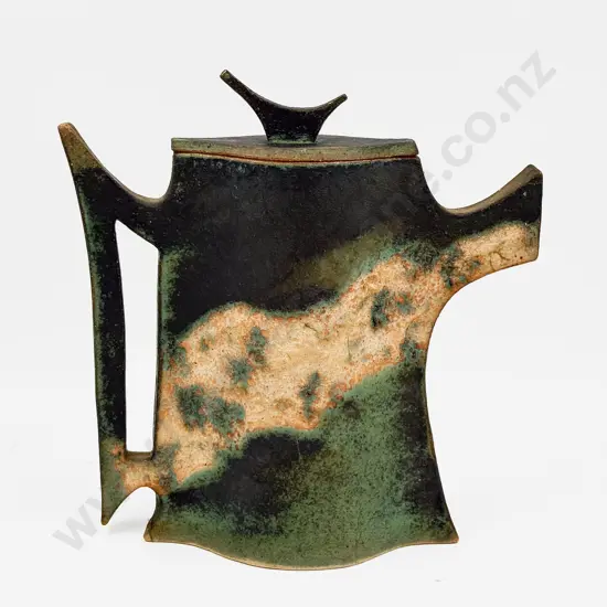 Stylized Pottery Teapot Form