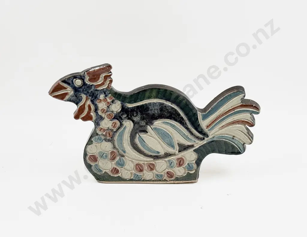 Glazed Pottery Chook Form Vase Image 1++