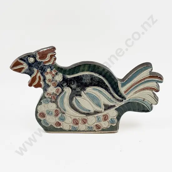 Glazed Pottery Chook Form Vase