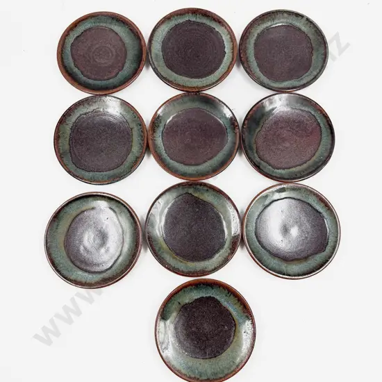 Ten Small Pottery Dishes