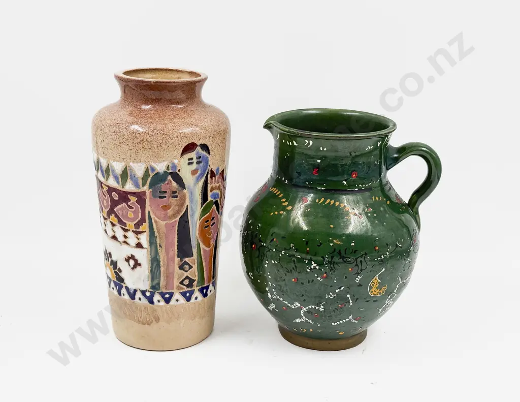 Pottery Vase together with Pottery Jug Image 1++