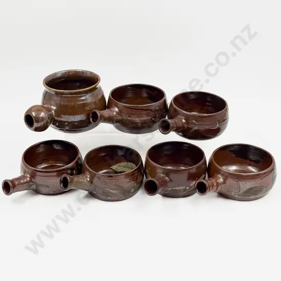 Qty of Assorted Pottery Soup Bowls