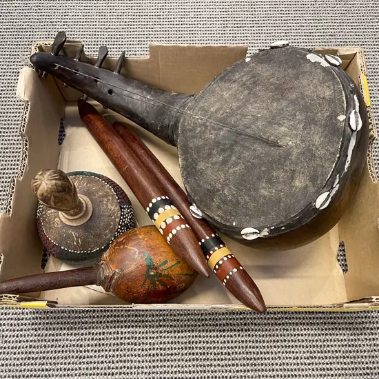 Box Qty of Assorted Tourism Musical Ware Instruments