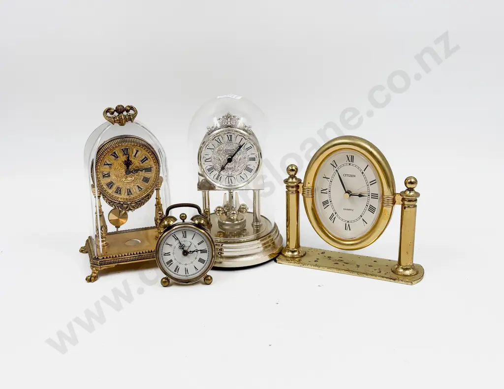 Small Qty of Assorted Mantel & Desk Clocks Image 1++