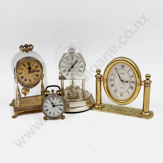 Small Qty of Assorted Mantel & Desk Clocks