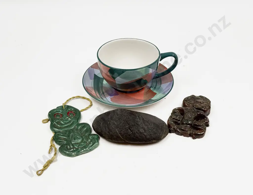 Small Qty of Assorted incl Pottery Tikis together with Temuka Cup & Saucer etc Image 1++