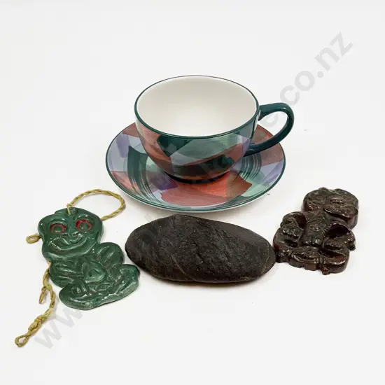 Small Qty of Assorted incl Pottery Tikis together with Temuka Cup & Saucer etc