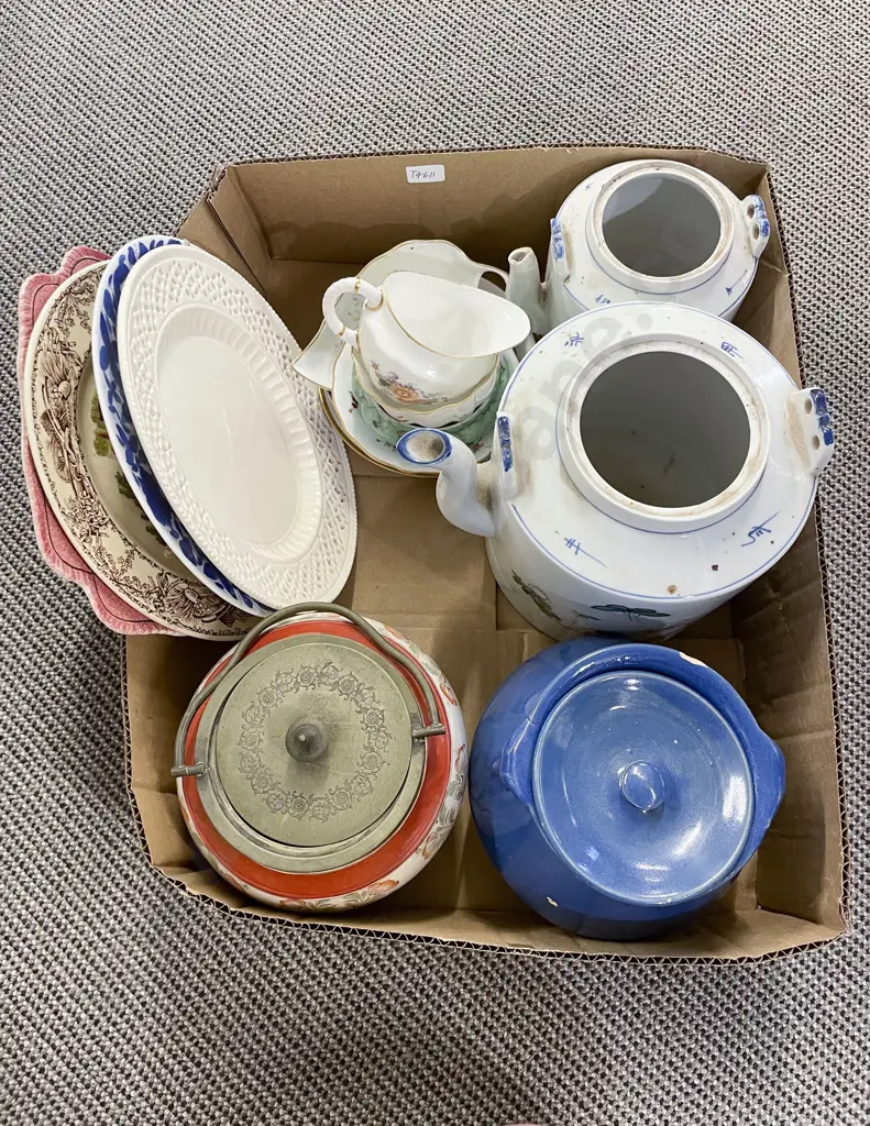 Box Qty of Assorted China incl Biscuit Barrel Image 1++