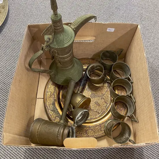 Qty of Assorted Metal Ware