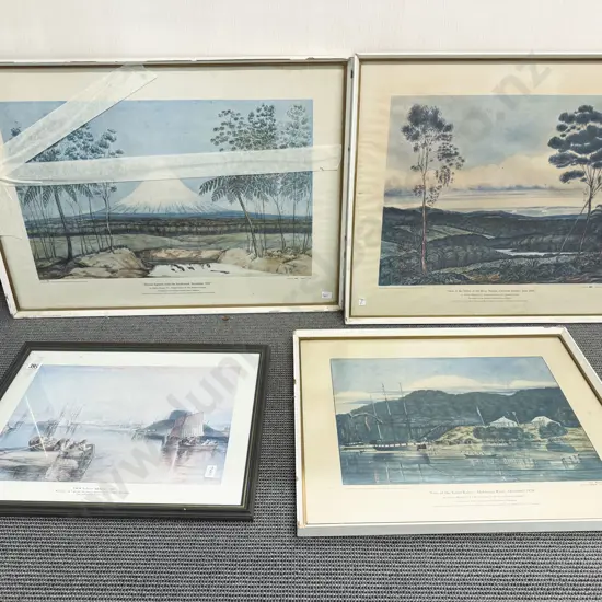 Four Framed Historical Prints