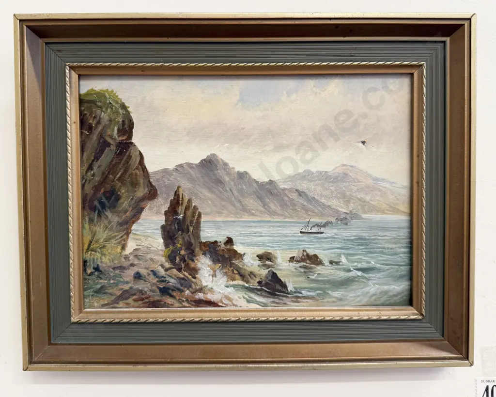 Two NZ Coastal Landscapes - Oil on Board Image 1++