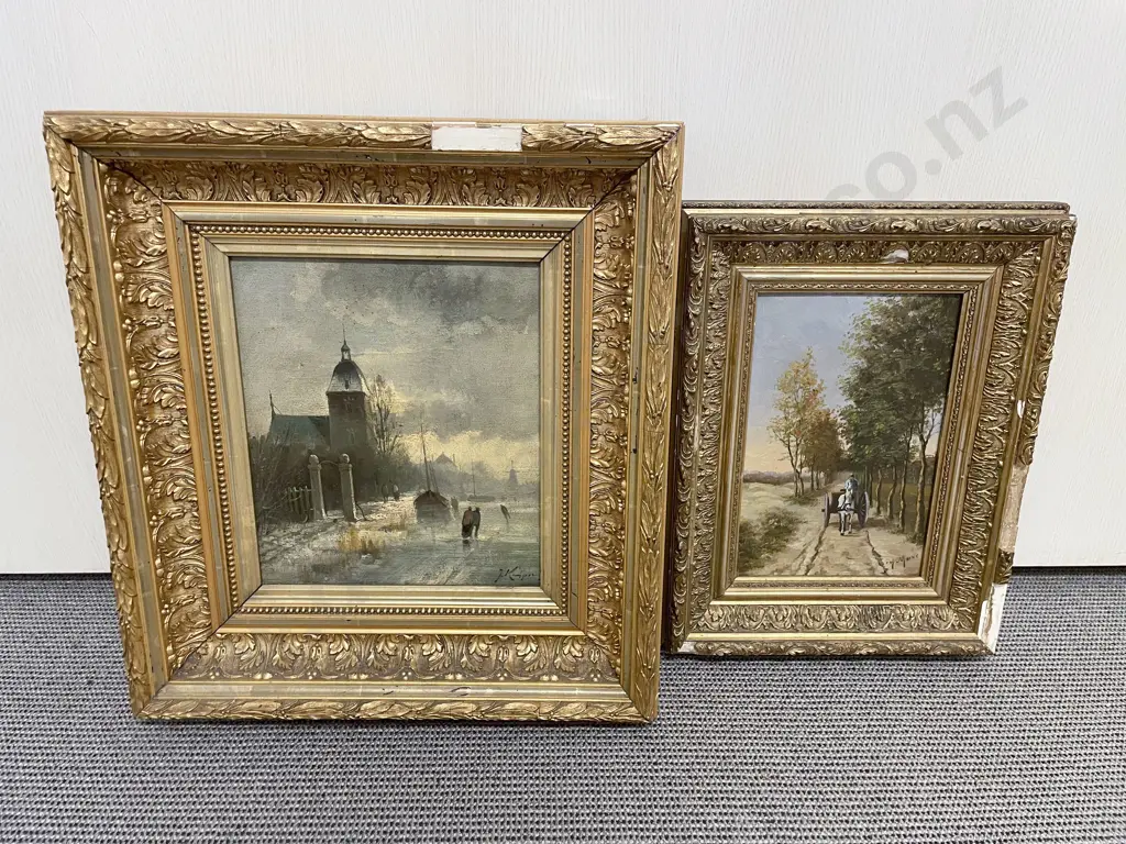 Two Antique Oil Works Image 1++