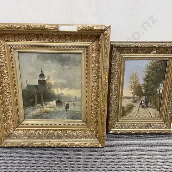 Two Antique Oil Works